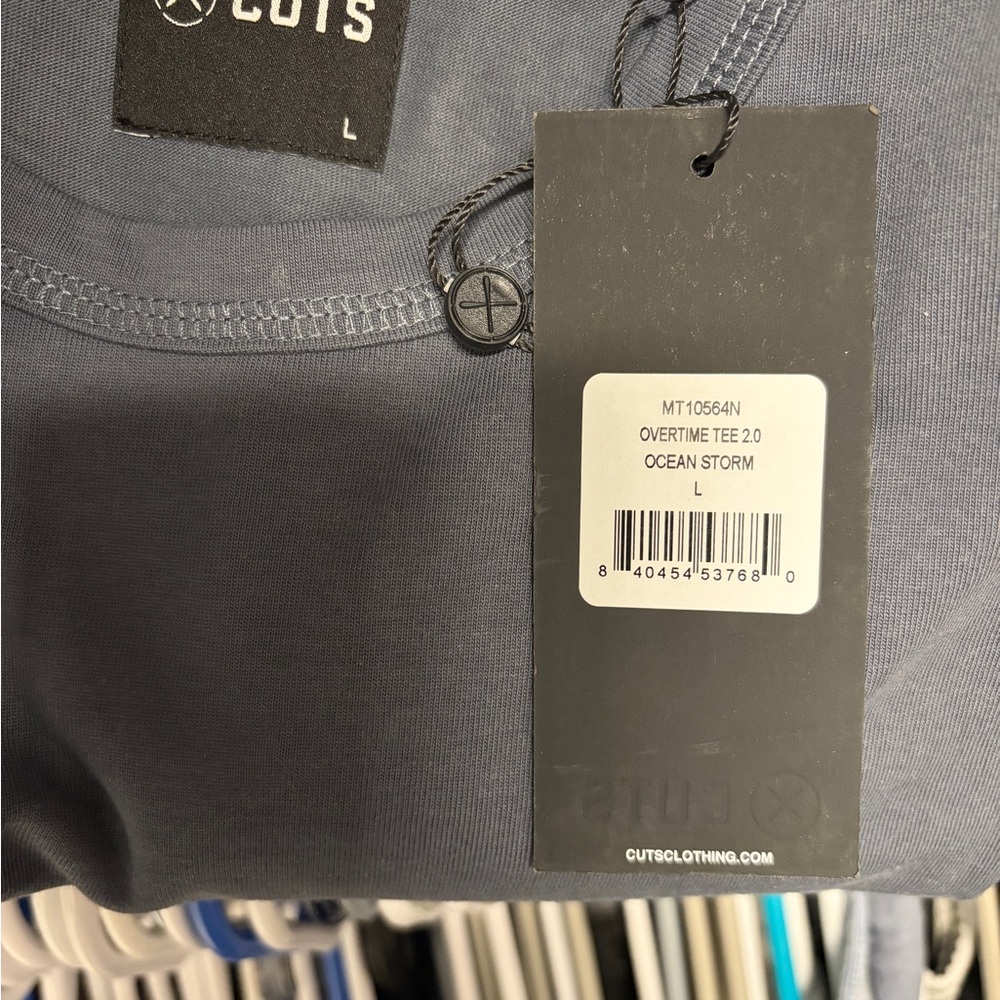 CUTS Overtime Tee in Charcoal (L)